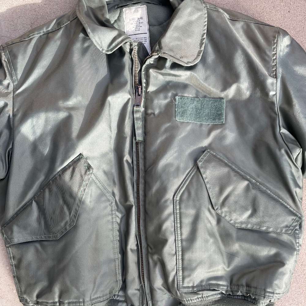 Nomex XL green flight jacket
